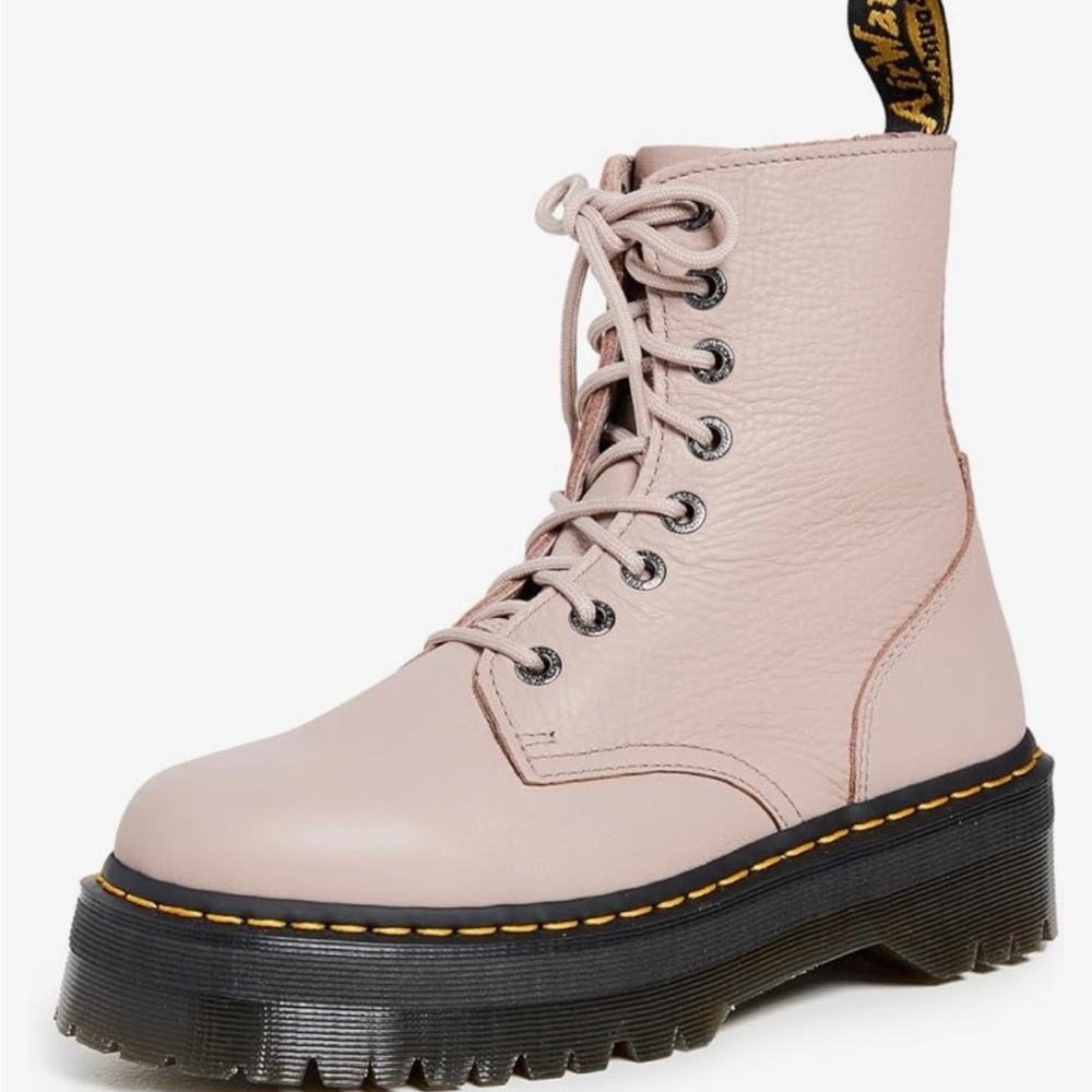 Dr. Martens Jadon III TAUPE Lace-Up Platform Boot